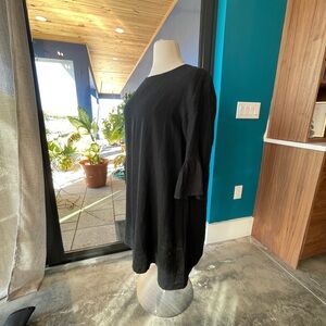 Bryn Walker Black Linen Dress